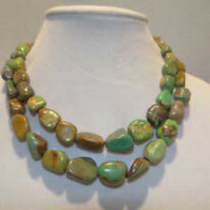 Vintage Mojave Green 2-Strand Turquoise Necklace